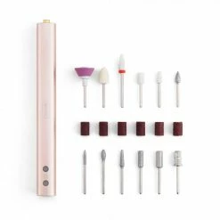 Evvie Draadloze Elektrische Nagelvijl Nagelfrees - Manicure Pedicureset Electrisch - Oplaadbaar - Met LED Verlichting - USB C Kabel Meegeleverd -Lanaform Shop 550x550 359