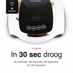 Vivid Green UV Lamp Gelnagels - Led Nagellamp - Gellak Nagel Lamp - Nageldroger - Naggellak Droger - Nagels - 168W -Lanaform Shop 550x550 362
