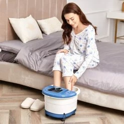 Panacea Voetenbad Met Massage Bad Met Afvoerslag Instelbare Warmte Bubbels - Automatische Voetmassage - Voetbad Met Massage - 8 Liter -Lanaform Shop 550x550 369