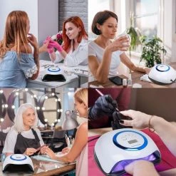 Alizendeh 168W LED UV Nagellamp - Nageldroger- UV Led Nagellamp – Gel Lichtuithardend– Nagellak UV – Nagellakdroger Met 4 Timers– 42 Power Led -Lanaform Shop 550x550 385