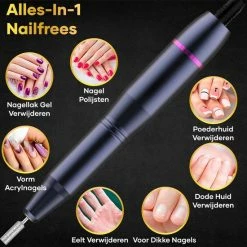 MoreWomen® - Nagelfrees - Elektrische Nagelvijl - Nagelfrees Elektrisch - Manicure Set - 11 Bitjes -Lanaform Shop 550x550 393