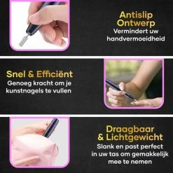 MoreWomen® - Nagelfrees - Elektrische Nagelvijl - Nagelfrees Elektrisch - Manicure Set - 11 Bitjes -Lanaform Shop 550x550 394