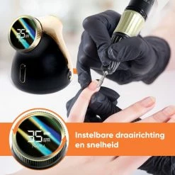 Naera E105 Nagelfrees 35000 RPM - Elektrische Nagelvijl - Manicure En Pedicure - Zwart 12 Naera E105 Nagelfrees 35000 RPM - Elektrische Nagelvijl - Manicure En Pedicure - Zwart -Lanaform Shop 550x550 413