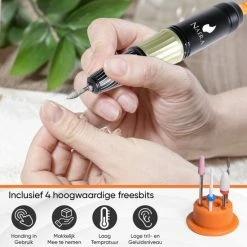 Naera E105 Nagelfrees 35000 RPM - Elektrische Nagelvijl - Manicure En Pedicure - Zwart 13 Naera E105 Nagelfrees 35000 RPM - Elektrische Nagelvijl - Manicure En Pedicure - Zwart -Lanaform Shop 550x550 414