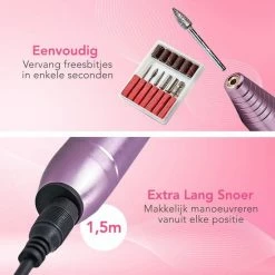 LifeGoods Elektrische Nagelfrees - 11 Nagelvijl Bitjes En 56 Schuurrolletjes - Manicure / Pedicure 15 LifeGoods Elektrische Nagelfrees - 11 Nagelvijl Bitjes En 56 Schuurrolletjes - Manicure / Pedicure -Lanaform Shop 550x550 50