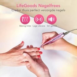LifeGoods Elektrische Nagelfrees - 11 Nagelvijl Bitjes En 56 Schuurrolletjes - Manicure / Pedicure 20 LifeGoods Elektrische Nagelfrees - 11 Nagelvijl Bitjes En 56 Schuurrolletjes - Manicure / Pedicure -Lanaform Shop 550x550 53