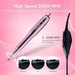 LifeGoods Elektrische Nagelfrees - 11 Nagelvijl Bitjes En 56 Schuurrolletjes - Manicure / Pedicure 21 LifeGoods Elektrische Nagelfrees - 11 Nagelvijl Bitjes En 56 Schuurrolletjes - Manicure / Pedicure -Lanaform Shop 550x550 54