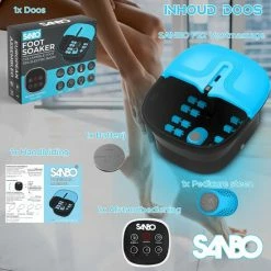 Sanbo Voetenbad F22 PRO Massage Functie Met Eeltverwijderaar - Verwarmt Tot 49°C - Opvouwbaar - 3 Warmtestanden - Voetmassage - Voetbad Met Massage 14 Sanbo Voetenbad F22 PRO Massage Functie Met Eeltverwijderaar - Verwarmt Tot 49°C - Opvouwbaar - 3 Warmtestanden - Voetmassage - Voetbad Met Massage -Lanaform Shop 550x550 61