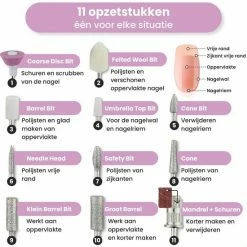 Estvision Nagelfrees - Manicure En Pedicure Set - Elektrische Nagelvijl 13 Estvision Nagelfrees - Manicure En Pedicure Set - Elektrische Nagelvijl -Lanaform Shop 550x550 645