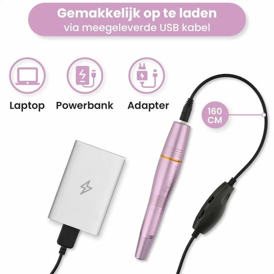 Estvision Nagelfrees - Manicure En Pedicure Set - Elektrische Nagelvijl 9 Estvision Nagelfrees - Manicure En Pedicure Set - Elektrische Nagelvijl - Image 7