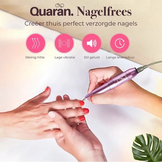 Quaran Elektrische Nagelvijl - Nagelfrees - Nagelvijl - Eelt Verwijderaar - Manicure En Pedicure - 11 Bitjes En 60 Schuurrolletjes 5 Quaran Elektrische Nagelvijl - Nagelfrees - Nagelvijl - Eelt Verwijderaar - Manicure En Pedicure - 11 Bitjes En 60 Schuurrolletjes - Image 3