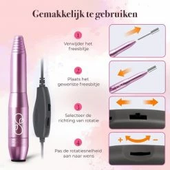 Quaran Elektrische Nagelvijl - Nagelfrees - Nagelvijl - Eelt Verwijderaar - Manicure En Pedicure - 11 Bitjes En 60 Schuurrolletjes 14 Quaran Elektrische Nagelvijl - Nagelfrees - Nagelvijl - Eelt Verwijderaar - Manicure En Pedicure - 11 Bitjes En 60 Schuurrolletjes -Lanaform Shop 550x550 658