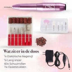 Quaran Elektrische Nagelvijl - Nagelfrees - Nagelvijl - Eelt Verwijderaar - Manicure En Pedicure - 11 Bitjes En 60 Schuurrolletjes 17 Quaran Elektrische Nagelvijl - Nagelfrees - Nagelvijl - Eelt Verwijderaar - Manicure En Pedicure - 11 Bitjes En 60 Schuurrolletjes -Lanaform Shop 550x550 661