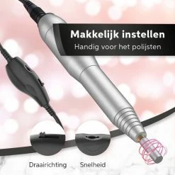 Living Nine Elektrische Nagelfrees - 11 Nagelvijl Bitjes En 18 Schuurrolletjes - Nagelvijl -Lanaform Shop 550x550 68