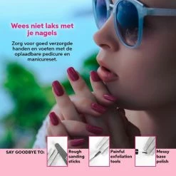 Vivefly Healthcare Nailisha Elektrische Nagelvijl - Pedicure En Manicure - Nagels - Nagelfrees - Eelt Verwijderen- 15.000 Touren- Acrylnagels - Gelnagels- Draadloos 17 Vivefly Healthcare Nailisha Elektrische Nagelvijl - Pedicure En Manicure - Nagels - Nagelfrees - Eelt Verwijderen- 15.000 Touren- Acrylnagels - Gelnagels- Draadloos -Lanaform Shop 550x550 731