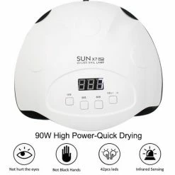 Nail Fashion Professionele Nageldroger 90 Watt - Nagel Lamp LED - Gel Nagellak - Gelpolish - Gel Nagels - Builder Gel - Acryl -Lanaform Shop 550x550 783