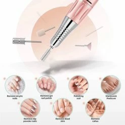 CACCIO? NAILS 2022 Wireless Nagelfrees - Wit - Oplaadbare Nagelfrees - Draadloze Nagelfrees - Manicure/pedicure Voeten En Handen Acrylnagels-Gelnagels - Nagels - Nail Drill Machine - 35000 RPM - Inclusief 6 Bitjes - Hoge Kwaliteit - Nagelstudio - Professioneel -Lanaform Shop 550x550 789