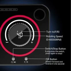 CACCIO® NAILS 2022 Roze Pro Master Nagelfrees - 40.000 RPM - Licht Motor Technologie - Inclusief 6 Bitjes Doosje - 36 Stuks Schuurrolletjes - Manicure/Pedicure Voeten En Handen - Hoge Kwaliteit - Nieuwe Technologie - Professioneel -Lanaform Shop 550x550 805