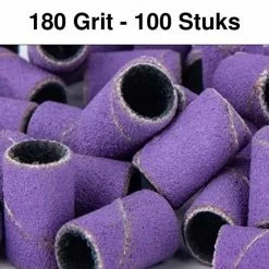 Merkloos Schuurrolletjes Nagelfrees - 180 Grit - 100 Stuks - Schuurrolletjes - Schuurrolletjes 180 - Schuurrol - Schuurrollen - Schuurrolletjes 180 - Schuurrollen 180 Grit - Schuurhulzen - Mandrel Bitje - Mandrel - Sanding Bands Nagels - Sanding Bands Nails -Lanaform Shop 550x550 853