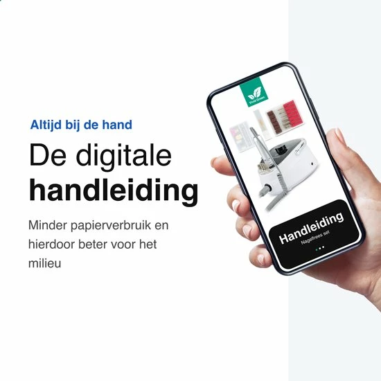 Vivid Green Nagelfrees Complete Set - 35000 RPM - Elektrische Nagelvijl - Manicure & Pedicure 10 Vivid Green Nagelfrees Complete Set - 35000 RPM - Elektrische Nagelvijl - Manicure & Pedicure - Image 8