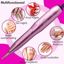Beeperfect? Elektrische Nagelvijl - Nagelfrees - Manicure En Pedicure Set - 11 Bitjes En 60 Schuurrolletjes - 4 Extra Accessoires -Lanaform Shop 550x550 95
