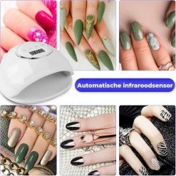 Nisha & Me Nagellamp Voor Gellak - Nageldroger Voor Gelnagels – Met Timer En Sensor - Uitneembare Bodem – Handen En Voeten -Lanaform Shop 550x550 975