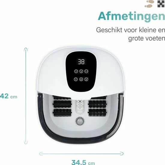 Soft & Silky - Etherisch Massage Voetenbad - Bubbel - Verwarmd - Infrarood - Voetmassage - Voetbad - Voetroller 9 Soft & Silky - Etherisch Massage Voetenbad - Bubbel - Verwarmd - Infrarood - Voetmassage - Voetbad - Voetroller - Image 7