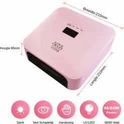 Love Crazy LoveCrazy 60W LED Nageldroger Voor Gelnagels - UV Lamp - Gellak Lamp - Roze -Lanaform Shop 550x552 7