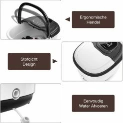 Bluemay Voetenbad - Massageapparaat - Voetmassage - Voetbad - Voetenbad Met Massage -Lanaform Shop 550x553 5