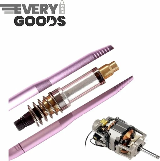 EverdayGoods Beautyzchoice Elektrische Nagelvijl - Nagelfrees- Manicure En Pedicure Set - 56 Schuurrolletjes - 11 Opzetstukken - Rosé/Goud 11 EverdayGoods Beautyzchoice Elektrische Nagelvijl - Nagelfrees- Manicure En Pedicure Set - 56 Schuurrolletjes - 11 Opzetstukken - Rosé/Goud - Image 9