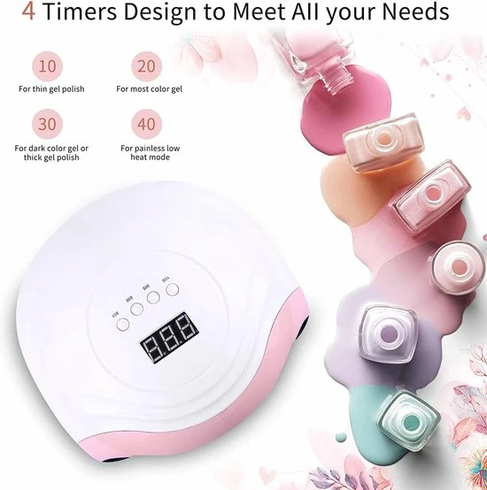 Aokyom Nageldroger 168 W 36 UV-Leds Lamp Voor Nagels Professionele Nagellamp Met 10/30/60/99s Timer, Lcd-Display En Smartsensor Voor Vingers/Teennagels Voor Alle Gelnagellak, Gelnagels, Shellac 4 Aokyom Nageldroger 168 W 36 UV-Leds Lamp Voor Nagels Professionele Nagellamp Met 10/30/60/99s Timer, Lcd-Display En Smartsensor Voor Vingers/Teennagels Voor Alle Gelnagellak, Gelnagels, Shellac - Image 2