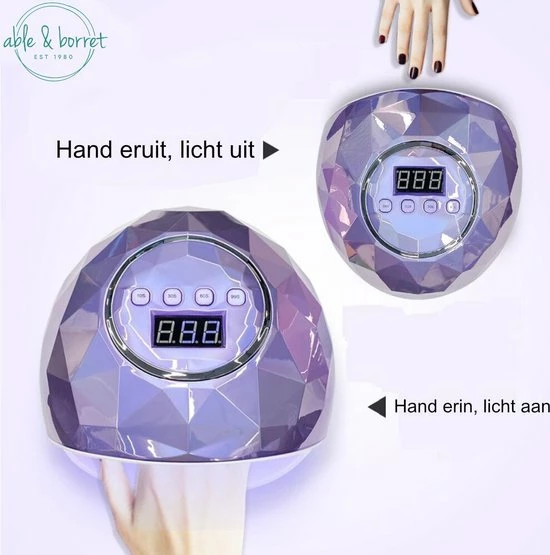Merkloos Nageldrogers - Nagellamp Voor Gel Nagellak - Manicure Lamp - Nagellijm - Able & Borret 4 Merkloos Nageldrogers - Nagellamp Voor Gel Nagellak - Manicure Lamp - Nagellijm - Able & Borret - Image 2