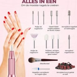 MEVON Elektrische Nagelfrees - Nagelvijl - Manicure / Pedicure - Complete Set 14 MEVON Elektrische Nagelfrees - Nagelvijl - Manicure / Pedicure - Complete Set -Lanaform Shop 550x556 4