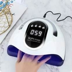 CACCIO? NAILS 2022 Nageldroger - 280W/66 LEDs - Nagellamp - Nieuw Nageldroger - Wit/Zwart - Manicure/Pedicure Handen En Voeten - Gellak - Gelnagels - Acrylnagels - Top Coat - Matte Top Coat - Led Nagellamp - Uv Nagellamp - Nagels - Nagellak Droger - Tafellamp