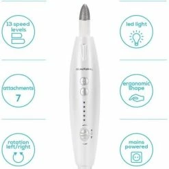 BEAUTURAL Elektrische Manicureset, Pedicureset Met 7 Opzetstukken, Krachtige Nagelvijl Voor Vingernagels En Teennagelverzorging, Led-licht (EU) -Lanaform Shop 550x557 8
