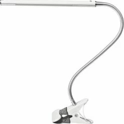 MEGA BEAUTY SHOP? LED Tafellamp Zilver Met Een Flexibele Arm Op Tafelklem.