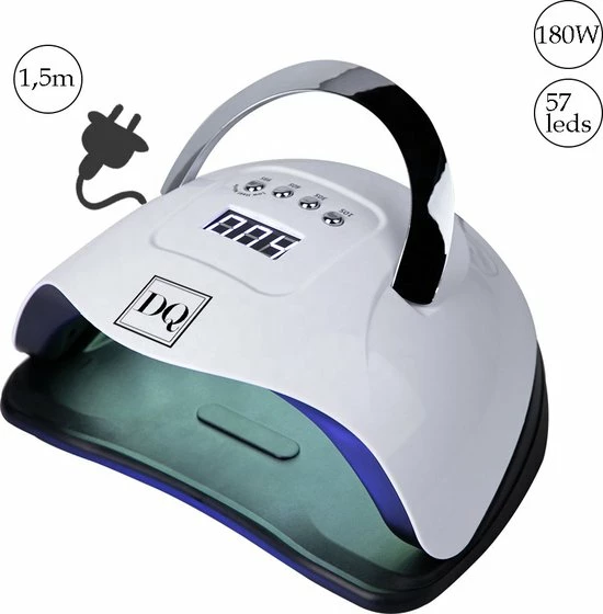 DANIQQI - 180 Watt UV LED Lamp Gelnagels - 57 LED Lampen- Nagel - UV - LED Lamp - Wit - Zwart - Nagellamp - Nail Dryer - Nagels - Salon - Timer - Professioneel - Super Krachtig - Extra Lang Snoer 3 DANIQQI - 180 Watt UV LED Lamp Gelnagels - 57 LED Lampen- Nagel - UV - LED Lamp - Wit - Zwart - Nagellamp - Nail Dryer - Nagels - Salon - Timer - Professioneel - Super Krachtig - Extra Lang Snoer