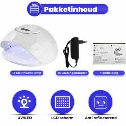 Nisha & Me Nagellamp Voor Gellak - Nageldroger Voor Gelnagels – Met Timer En Sensor - Uitneembare Bodem – Handen En Voeten -Lanaform Shop 550x561 11