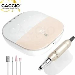 CACCIO? NAILS Victoria Nails Pro 2021 Goud/Roze Premium Electrische Nagelfrees - 35000RPM - Inclusief 4 Bitjes - Manicure /Pedicure Voeten En Handen - Electrische Nagelvijl - Acrylnagels - Gelnagels - Nepnagels - Professioneel
