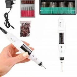 Ariko Nagelfrees Machine - Elektrische Nagelfrees Incl. Bitjes & Schuurrolletjes ? Nagelpen - Manicure En Pedicure Set - 36 Diamantslijpers - 50 Schuurrolletjes - Set Van 92 Delig