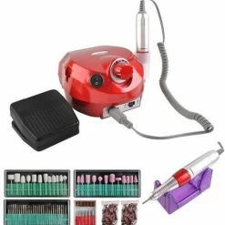 Merkloos Beautylushh Nagelfrees Rood - 65Watt - Tot 35.000toeren - 166 Delig - Elektrische Vijl