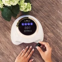 AIMES? - Professionele UV Lamp - Gelnagels - 88 W Power - 30 LEDs - Touchscreen - Gellak - Levensduur Van 50.000 Uur - Nagellamp - Hoogwaardige Nageldroger - Ros? Goud/ Parelmoer -Lanaform Shop 550x566 4