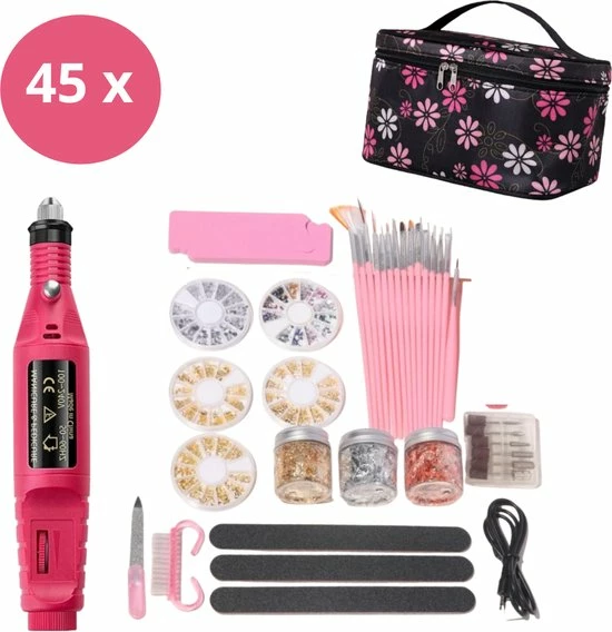 BeautyFit Elektrische Nagelvijl 45 Delig - Nagelfrees Complete Set- Nagel Set + Decoratie - Inclusies Schuurrolletjes - Nagelfrees Bitjes - Nagel Steentjes - Nagel Penselen - Black Friday 2022 Deals - Schoencadeautjes - Sinterklaas Cadeautjes - Kerstcadeau 3 BeautyFit Elektrische Nagelvijl 45 Delig - Nagelfrees Complete Set- Nagel Set + Decoratie - Inclusies Schuurrolletjes - Nagelfrees Bitjes - Nagel Steentjes - Nagel Penselen - Black Friday 2022 Deals - Schoencadeautjes - Sinterklaas Cadeautjes - Kerstcadeau