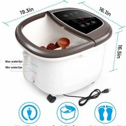 SmartImprove - Voetenbad -Massageapparaat - Met Snelle Verwarming - Automatische Massage - En - Krachtige Bubbel - Jets - Gemotoriseerd - Shiatsu - Massagerollers - Pedicure - Voor Vermoeide Voeten - Instelbare Tijd - En - Temperatuur -Lanaform Shop 550x569 10