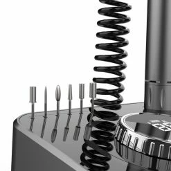 Yoke Fellow Elektrische Nagelfrees 40.000RPM - Wit ? 30 Schuurrolletjes En 6 Nagelvijl Bitjes -Lanaform Shop 550x571 4