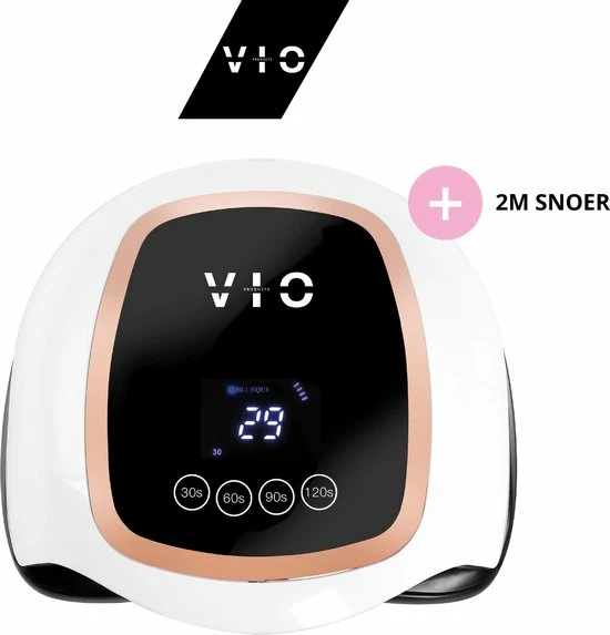 Vio Products VIO V1 Nageldroger Voor Gellak Met 2M Lang Snoer - Manicure En Pedicure - Krachtige 168 Watt UV Lampen - Nagelstudio 3 Vio Products VIO V1 Nageldroger Voor Gellak Met 2M Lang Snoer - Manicure En Pedicure - Krachtige 168 Watt UV Lampen - Nagelstudio