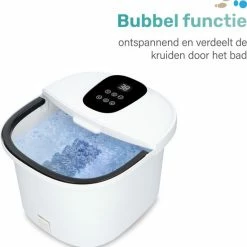 Soft & Silky - Elektrisch Massage Voetenbad - Bubbels - Verwarmd - Infrarood - 12L - Voetmassage - Voetbad - Voetroller - Voetenbad Met Massage - Eeltverwijderaar -Lanaform Shop 550x573 2