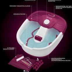 Revlon RVFB7021PE - Elektrisch Voetenbad - Met Warmhoudfunctie - Bubbelmassage - 9-Delige Nagelverzoringsset -Lanaform Shop 550x573 6