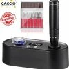 CACCIO? NAILS 2022 Zwart Pro Master Nagelfrees 701 - 40.000 RPM - Licht Gewicht Technologie Nagelfrees - Inclusief 6 Bitjes - 6 Stuks Schuurrolletjes - Acrylnagels - Gelnagels - Vijlen - Manicure/Pedicure Voeten En Handen - Nieuwe Technologie - Professioneel -Lanaform Shop 550x575 1