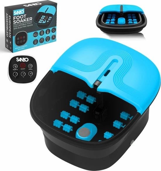 Sanbo Voetenbad F22 PRO Massage Functie Met Eeltverwijderaar - Verwarmt Tot 49°C - Opvouwbaar - 3 Warmtestanden - Voetmassage - Voetbad Met Massage 3 Sanbo Voetenbad F22 PRO Massage Functie Met Eeltverwijderaar - Verwarmt Tot 49°C - Opvouwbaar - 3 Warmtestanden - Voetmassage - Voetbad Met Massage
